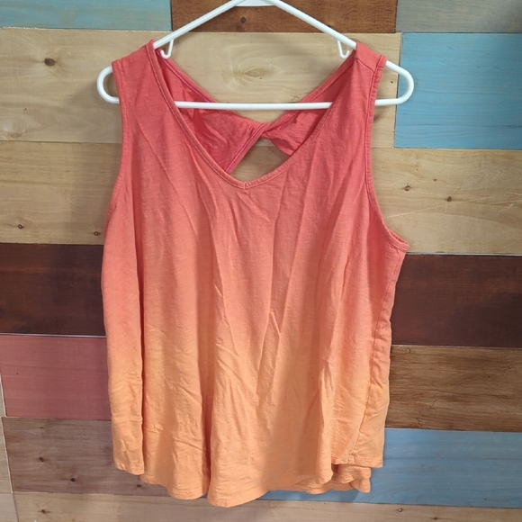 Terra & Sky Gradient Tank Top - Coral and Orange - Picture 1 of 3